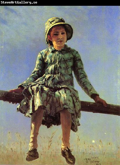 Ilya Yefimovich Repin Dragonfly. Portrait of Vera Repina